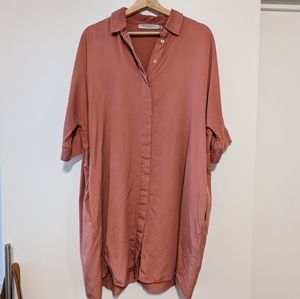 Oversized shirtdress